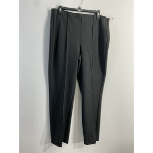 Chico's Charcoal Straight-Leg Pull-On Pants- petite length